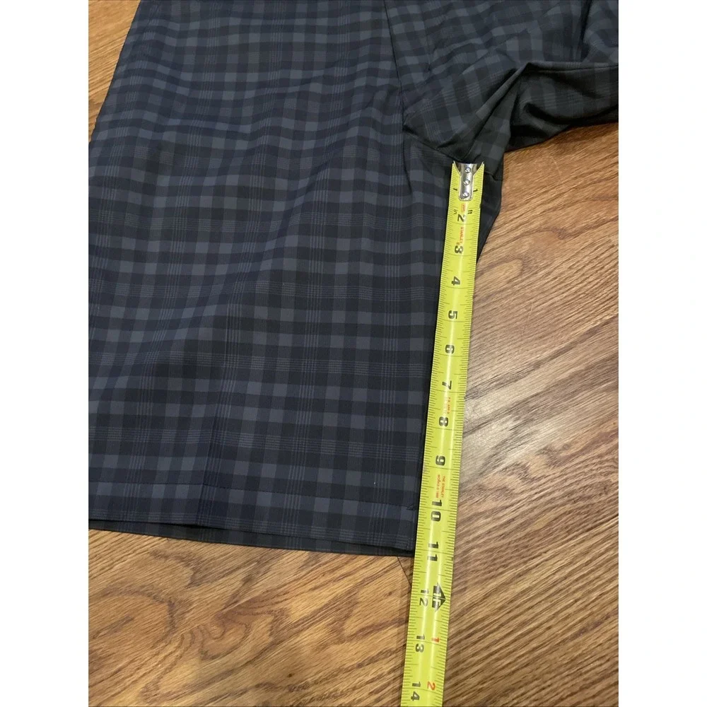 Nike‎ Golf Men's Dri Fit Golf Shorts Black Plaid Size 34 Stretchy Performance